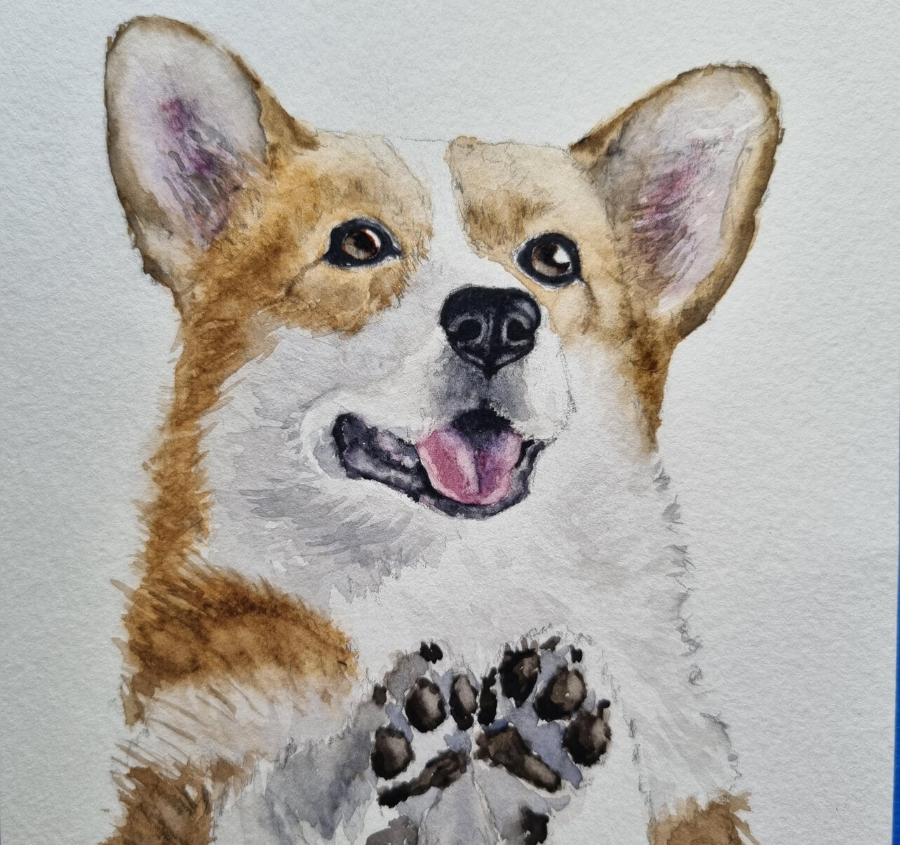 presente de aquarela pet de corgi memorial presente de aquarela pet de corgi memorial